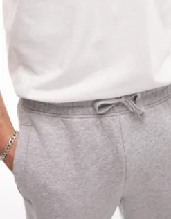 Topman Straight Leg Jogger In Marl