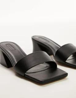 Topshop Andy Angular Mid Heel Sandal In