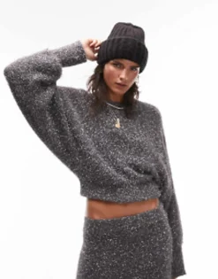 Topshop Brooke Chunky Ribbed Beanie In