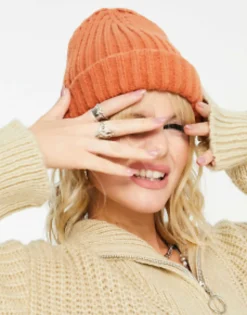 Topshop Chunky Ribbed Beanie In