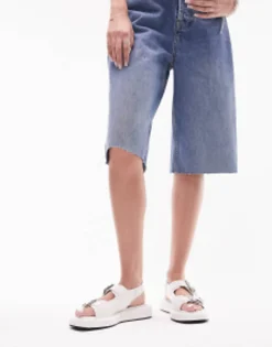 Topshop Gen Buckle Sling Back Sandal In Croc