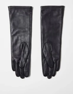 Topshop Gia Long Leather Glove In