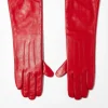 Topshop Gia Long Leather Glove In
