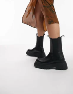Topshop Kellis Chunky Chelsea Boot In