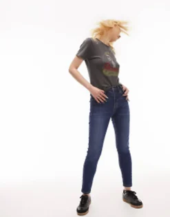 Topshop Petite Jamie Jeans In Rich