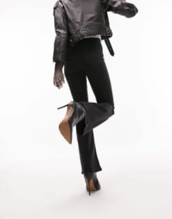 Topshop Petite Joni Flare Jeans In