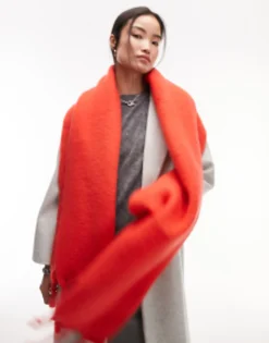 Topshop Sky Soft Scarf In