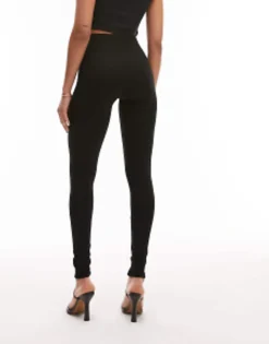 Topshop Tall Full Length Heavy Weight Legging With Deep Waistband In