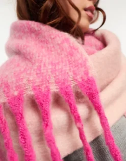Vero Moda Brushed Check Scarf In