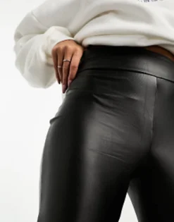 Vero Moda Skinny Leather Look Legging In