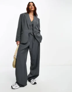 Vero Moda Tailored Blazer Co-Ord In Grey