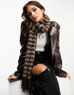 Weekday Unisex Stripe Scarf In Exclusive To Asos