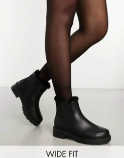 Yours Wide Fit Chelsea Boots In